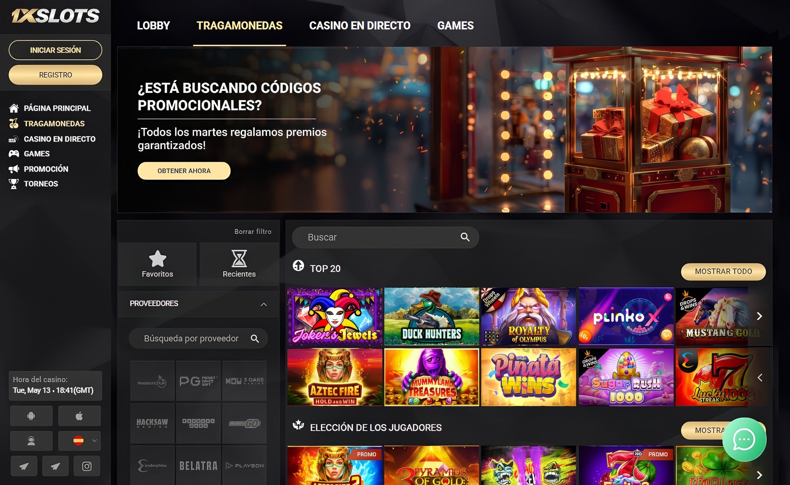 1xSlots desktop screenshot 2